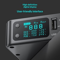 Router Modem Optik Ruisi 2A/3A Bertenaga Baterai UPS Tegangan Dapat Diatur Output Multi-USB Layar Tampilan Terintegrasi untuk Asrama
