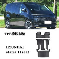 Tapis de sol toutes saisons en TPE 3D pour voiture, tapis de coffre pour HYUNDAI Staria 11 places, vente en gros d'usine