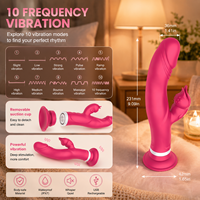 Vibromasseur Lapin en Silicone pour Poupée Sexuelle, Double Stimulation Point G et Léchage, 10 Fréquences, Ventouse, Étanche, Rechargeable USB