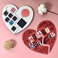 Palette de fards à paupières pressés personnalisable avec étiquette privée, 12 couleurs, fards à paupières pressés hautement pigmentés