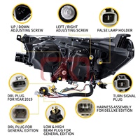 Harga Pabrik Lampu Depan Mobil LED DRL untuk Toyota Hilux 2016 2017 2018 2019