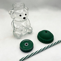Vente directe d'usine, tasse à café en verre avec couvercle vert, lavable au lave-vaisselle, tasse en verre pour enfants, tasse en verre pour boissons froides