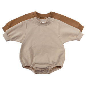 ベビーロンパー赤ちゃん服ニットフレンチテリー幼児ボディスーツコットン - Product Image 4
