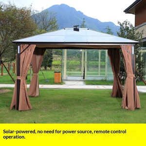 Pabellón de Aluminio para Exteriores, Resistente a la Lluvia, con Techo para Protección Solar, Ideal para Jardín, Patio o Terraza - Product Image 2