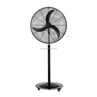 Ventilateur électrique sur roulettes, facile à déplacer, vente chaude, ventilateur sur pied industriel pour usage en usine