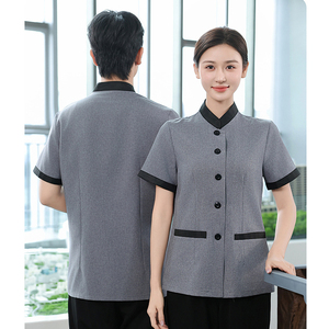 Uniforme Personalizzata con Colletto Rovesciato per Personale di Manutenzione Universitaria, Abbigliamento su Misura per <span class=keywords><strong>Custodi</strong></span> del Campus - Product Image 3