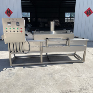 Friteuse industrielle de pommes de terre frites Petit convoyeur continu machine à frire les ailes de poulet friteuse - Product Image 6