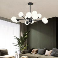 Luminaire suspendu moléculaire de luxe nordique, moderne et minimaliste, nouveau modèle 2026, éclairage Zhongshan pour salon, chambre principale, salle à manger