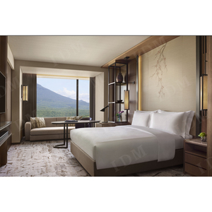 أطقم أثاث غرف نوم فندقية تجارية لمشاريع فنادق خمس نجوم، أجنحة فندقية خشبية، سرير فندق ماريوت للمشاريع - Product Image 5