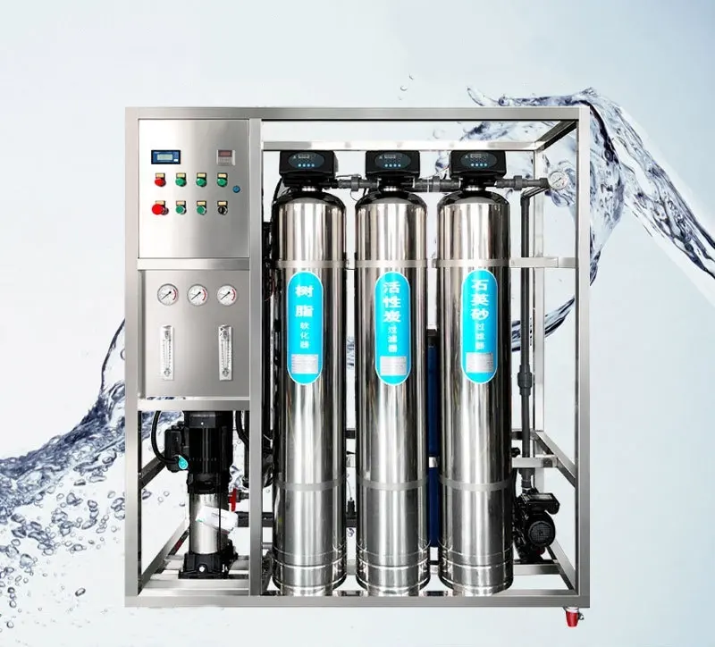 純水処理機SUS304 500L飲料水逆浸透水フィルターシステムプラント