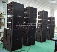 Ensemble de système de son Line Array professionnel 8 sommets et 4 basses avec processeur pour des concerts à grande échelle