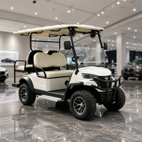 Voiturette de golf électrique 72V au lithium tout-terrain avec revêtement personnalisé et compartiment de rangement supplémentaire multi-usages