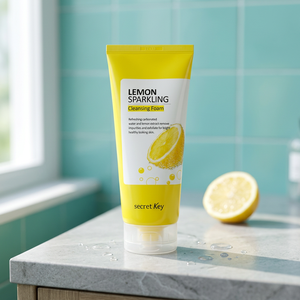 Secret <b>Key</b> Lemon Sparkling Cleansing Foam 200g / Made in Korea, Face Cleanser, 100% Original Products - Product Image 3