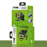 Boîte en carton pliable personnalisée avec poignée, impression UV sélective et logo en feuille d'or pour emballage de support de téléphone, écouteurs et chargeurs