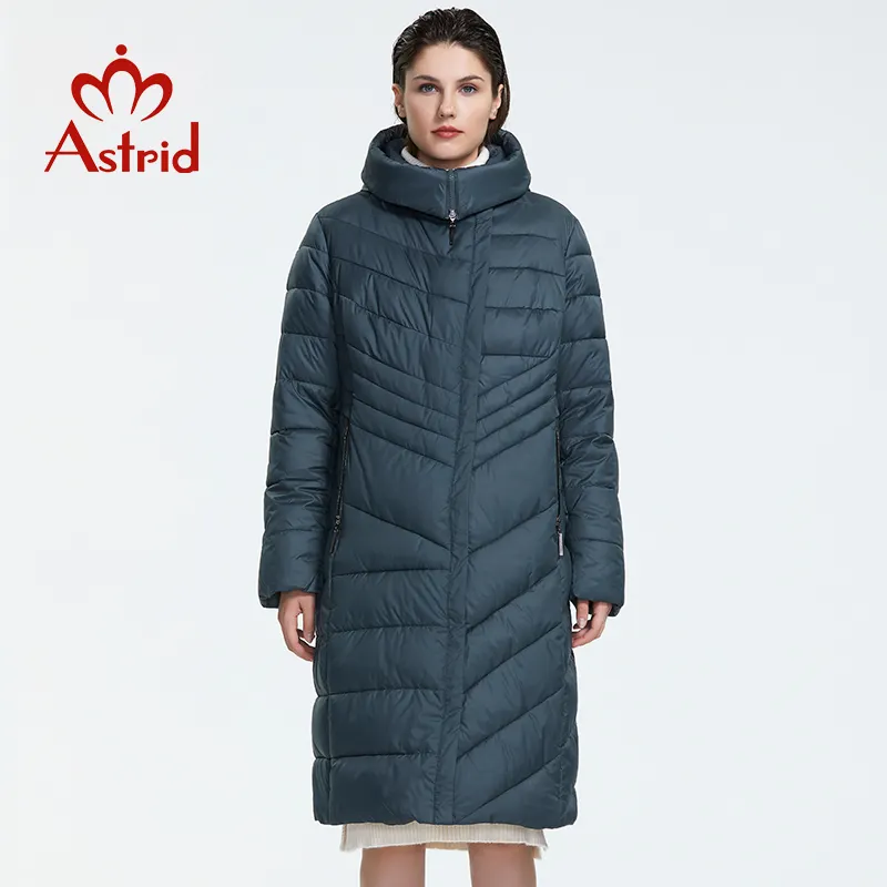 Winter down jacket women outerwear high quality dark color fashion slim style female long winter coat new arrival Astrid AR-1110