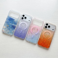 Funda de Lujo con Purpurina de Alta Calidad para Teléfono Móvil, Marco de Cámara Brillante con Degradado para iPhone 17 16 15 14 13 Pro Max
