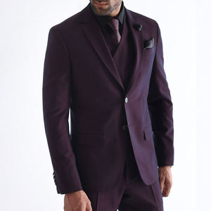 Costume Homme Respirant 100% Coton Coupe Droite Blazer Deux Boutons avec Pantalon Assorti pour Réunions d'Affaires - Vente en Gros - Product Image 6