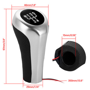 Bmw – bouton de changement de vitesse Led à 5 vitesses, en alliage d'aluminium, accessoire de voiture ergonomique pour Bmw série 1 3 5 - Product Image 4