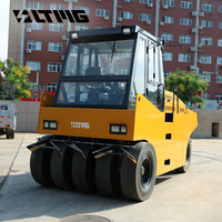 Rouleau compresseur pneumatique LTMG 10 tonnes 10t 10000kg à pneus statiques pour la construction de chaussées en asphalte