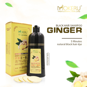 Mokeru 500ml Natural Original Mokeru Ginger <strong>Colour</strong> <strong>Shampoo</strong> Wholesale MOKERU Hair Dye Permanent Black Hair <strong>Shampoo</strong> for Women Men - Product Image 3