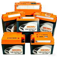 Convertisseur d'énergie portable multifonctionnel 12V avec batterie lithium-ion empilable et sorties USB/AC/DC pour situations d'urgence en extérieur
