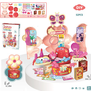 Jeu de cuisine d'imitation DIY pour enfants d'âge préscolaire, jouets alimentaires, vaisselle, jeux de cuisine, ensemble de maquillage, jeu d'imitation pour bébé - Product Image 3