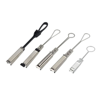 Telelink antenne FTTH métal S201 S304 câble de chute en plastique tenseur fibre optique câble pince aérienne en acier inoxydable Suspension pince