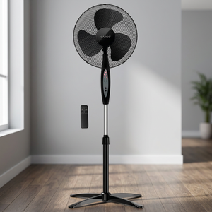 Ventilatore a piantana Niaros nero 43cm 45W con telecomando e timer 230V Modello 9102001 (300000044) - Product Image 2