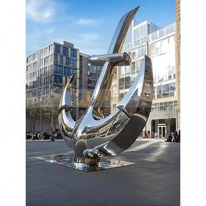 Escultura Abstracta Moderna de Acero Inoxidable 3D LL321 para Decoración Exterior de Grandes Centros Comerciales - Product Image 3