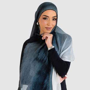 Hijab Modal con estampado Floral a la moda para mujer, chal de rayón, bufanda ligera transpirable larga para musulmanes - Product Image 4