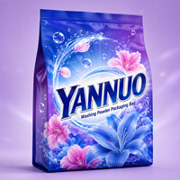 Emballage personnalisé avec logo imprimé, laminé, en plastique, pour détergent en poudre, 5 kg, 10 kg, emballage en sachet autoportant