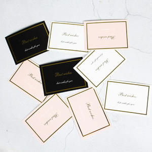 Cartes en papier personnalisées avec logo, carte postale de luxe estampée de feuille d'or, carte de remerciement pour les petites entreprises - Product Image 4
