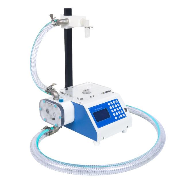 Automatic High-Accuracy Weighing & Filling Machine for Honey Ketchup Shampoo & Beverage-Food-grade Mini with Adjustable Height