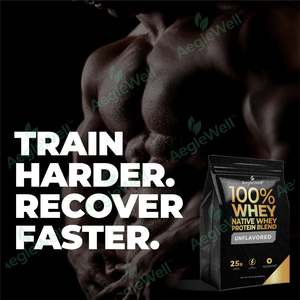 Aeglewell Vente en gros Bon prix Populaire 100% Mélange indigène de protéines de lactosérum Isolat de protéines de lactosérum, sans saveur, 2 lb /32 oz (907G) - Product Image 6