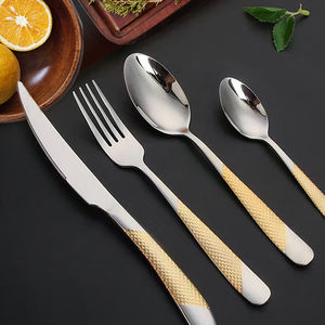 4-in-1 סכו "ם מטבח נירוסטה לסכין כפית & מזלג סט כלי עוגת יוקרה כלים למסיבות מתנות - Product Image 6