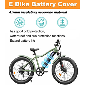 Couvercle de batterie de vélo électrique en néoprène étanche à la poussière OEM prix d'usine pour VTT protecteur pour batterie au lithium - Product Image 2