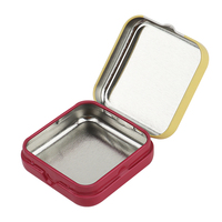 Usine Impression Personnalisée Blanc Menthe Bonbons Emballage Boîtes En Fer Blanc Petite Métallique Chewing-Gum Biscuits Boîte Peut avec Couvercle À Charnière
