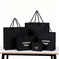Tas Kado Kertas Ivory Board Daur Ulang dengan Pegangan, Dapat Disesuaikan dengan Logo, untuk Pakaian, Sepatu, Kaus Kaki, Perhiasan & Jam Tangan