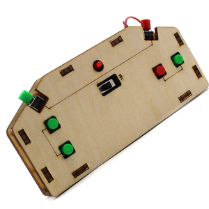 Kit de télécommande sans fil 2,4 G à 6 canaux avec coque en bois faite à la main OKYN-Y2678, pièces pour expériences scientifiques DIY STEM pour étudiants - Product Image 5