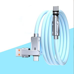 สายชาร์จ USB Type C ยาว 2 เมตร ผลิตจากโลหะผสมสังกะสีหลากสี รองรับการชาร์จเร็ว 6A ถ่ายโอนข้อมูล 480Mbps สำหรับ <span class=keywords><strong>iPhone</strong></span> 16 ใช้ในรถยนต์ได้ - Product Image 2