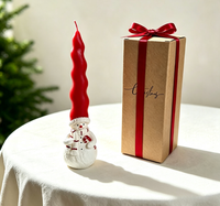 Weihnachts-Countdown-Kerzen-Geschenkbox mit Santa- und Schneemann-Design, luxuriöse Feiertagsdekoration für den Innenbereich, Souvenir-Geschenk