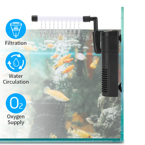 Kleine Plastik-Drei-in-Eins-<span class=keywords><strong>Filter</strong></span>-Aquarienluftpumpe, umweltfreundlich, 5L, 220-240V, für Wohnzimmer, grenzüberschreitend, mit eingebautem <span class=keywords><strong>Filter</strong></span> für Fische - Product Image 2