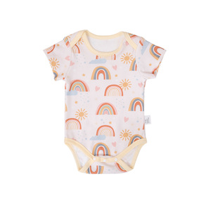 Body Triangolare Classico con Stampe Carine in Puro Cotone per Neonati Unisex, Tutina Personalizzata per Bambini - Product Image 4