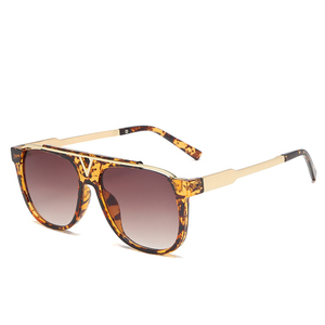 Gafas de sol SPUKA 2157 <span class=keywords><strong>estilo</strong></span> <span class=keywords><strong>aviador</strong></span> con acento metálico en forma de V, <span class=keywords><strong>lentes</strong></span> degradados, protección UV400, logotipo personalizado, lunettes, gafas - Product Image 2