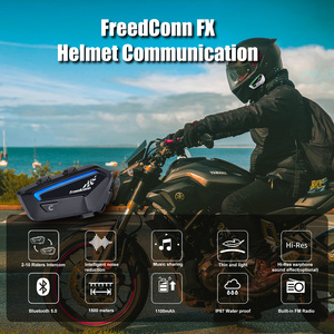 FX yeni teknolojiler FX tam çift yönlü bluetooth interkom 6 bisikletçi 1000m interkom için ışık ile motosiklet interkom - Product Image 3