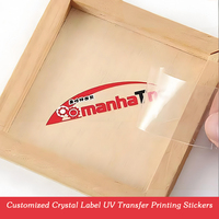 Etiquetas de Transferencia por Calor, Etiquetas de Cristal UV, Impresión Adhesiva, Caja de Embalaje Publicitaria Transparente Impermeable Personalizada