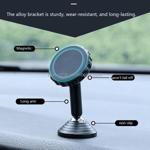 Dudukan ponsel dasbor mobil, dudukan telepon genggam Universal fleksibel warna merah, magnetik 360 untuk dasbor mobil dengan rotasi 360 - Product Image 2