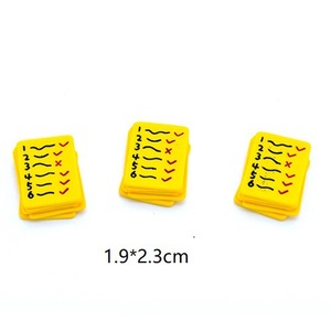 Yiwu Wintop accessoires de mode papeterie thème livre stylo test papier conception Flatback résine Cabochons - Product Image 6