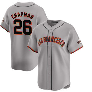 2025 Heren San Francisco Road Limited Jersey Honkbalshirts Op Maat Plus Size Wear Met Gestikte Geborduurde Logo 'S Grijze Uniformen - Product Image 4