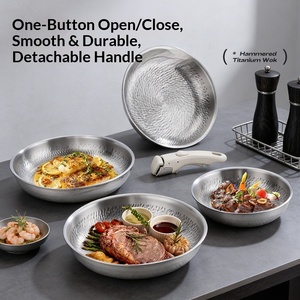 <span class=keywords><strong>Sartén</strong></span> antiadherente de titanio martillado profesional con <span class=keywords><strong>mango</strong></span> desmontable para cocinar, compatible con inducción. - Product Image 6